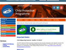 Tablet Screenshot of childprotection.ie